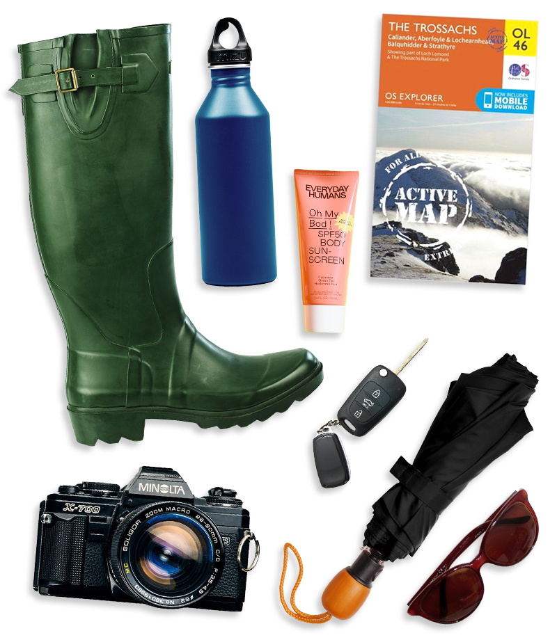 A selection of items for rural exploration